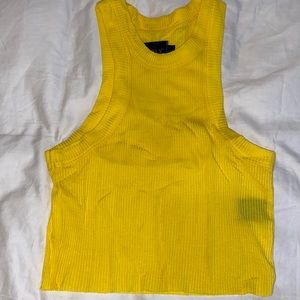 WSLY yellow cropped tank